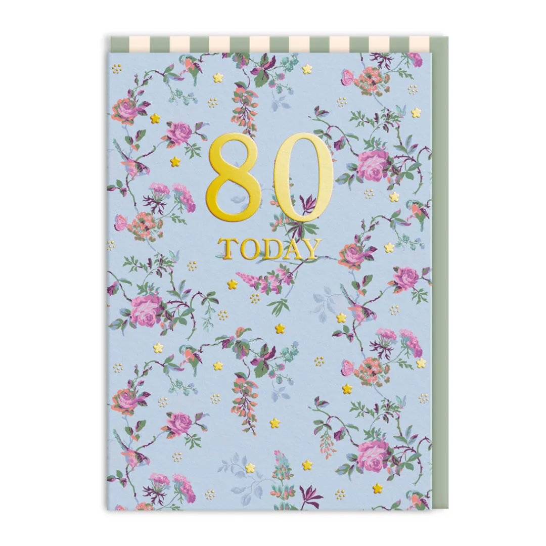 Cath Kidston Birthday Cards*80 Birds and Roses Birthday Card