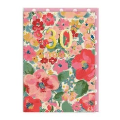 Cath Kidston Birthday Cards*30 Painterly Floral Birthday Card