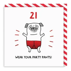 Gemma Correll Birthday Cards*21 Wear Your Party Pants! Birthday Card | Ohh Deer