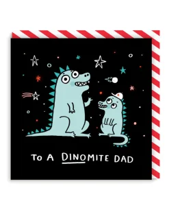 Gemma Correll Father's Day Cards*A Dinomite Dad Square Greeting Card