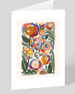 Marina Ester Castaldo Birthday|Thank You*Abstract Floral Greeting Card | Ohh Deer