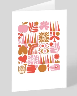 Lisa Congdon Birthday|Thank You*Abstract Grid Greeting Card | Ohh Deer