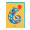 Suzy Ultman Birthday Cards*Age 6 Chameleon Birthday Card