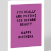 Ohh Deer Birthday|Birthday Cards*Age Before Beauty Birthday Card |