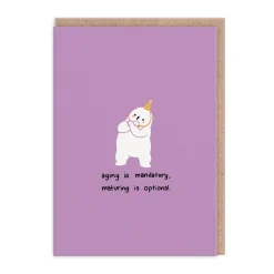 makingshit Birthday Cards*Aging is Mandatory, Maturity is Optional! Birthday Card Collection | Ohh Deer