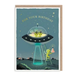 Joo Joo Paper Birthday Cards*Aliens Birthday Card