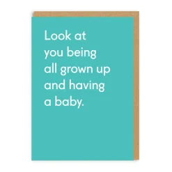 Twin Pines Congratulations|New Arrival*All Grown Up Having A Baby Card | New Baby Card | Ohh Deer