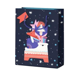 Ohh Deer Gift Bags*Animal Tower Large Christmas Gift Bag |