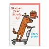 Branddave Birthday Cards*Another Year Scoots By Birthday Card