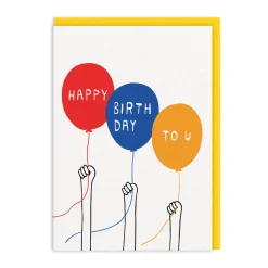 Ashkahn Birthday Cards*'s Happy Birthday To U Balloons Card 🎈| Ohh Deer
