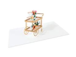 UWP Luxe Pop Up & 3d Cards*Bar Cart 3D Pop Up Greeting Card | Ohh Deer