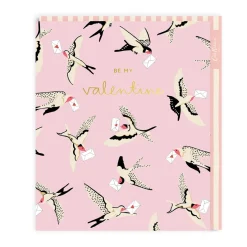 Cath Kidston Valentine's Day Cards*Be My Valentine Pink Bird Valentine's Day Card | Ohh Deer
