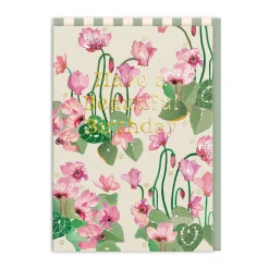 Cath Kidston Birthday Cards*Beautiful Birthday Cyclamen Card