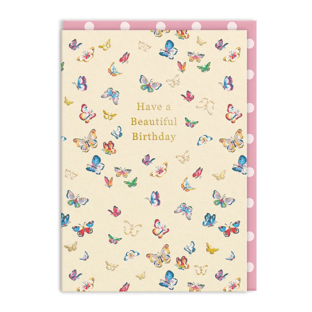 Cath Kidston Birthday Cards*Beautiful Butterflies Birthday Card