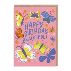 Hello!Lucky Birthday Cards*Beautiful Butterfly Birthday Card