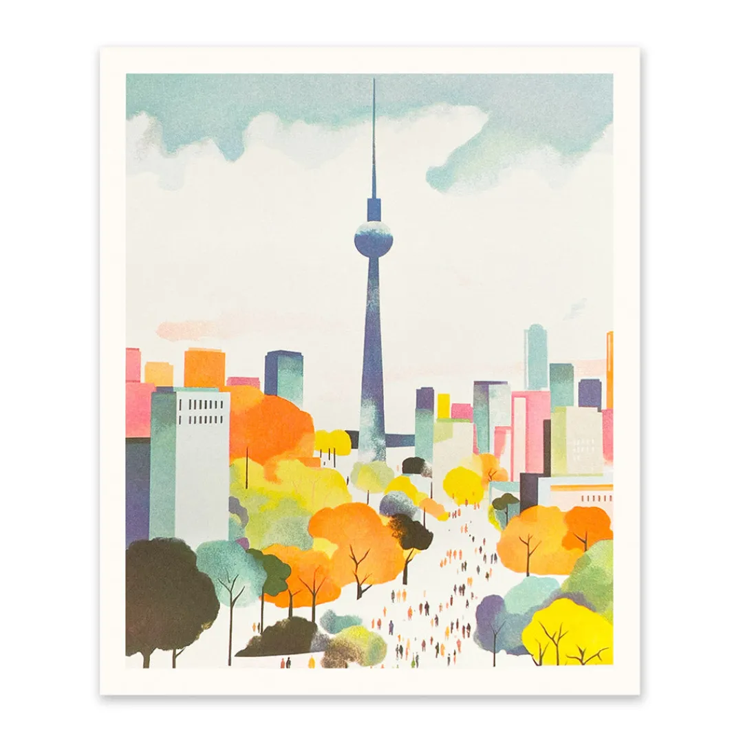 Ohh Deer Prints*Berlin 5 Riso Print (12x10)