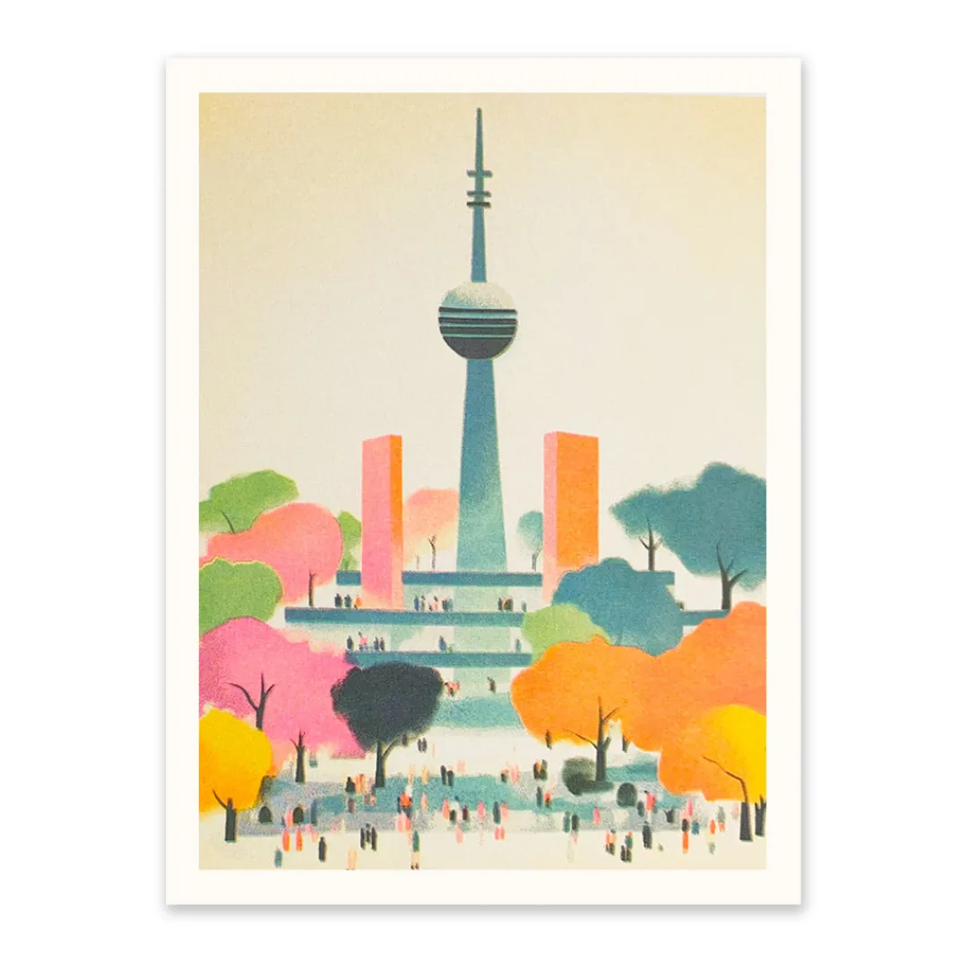Ohh Deer Prints*Berlin 1 Riso Print (8x6)