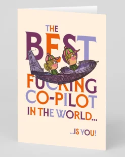 Offensive + Delightful Birthday|Birthday Cards*Best Co-Pilot Greeting Card | Ohh Deer