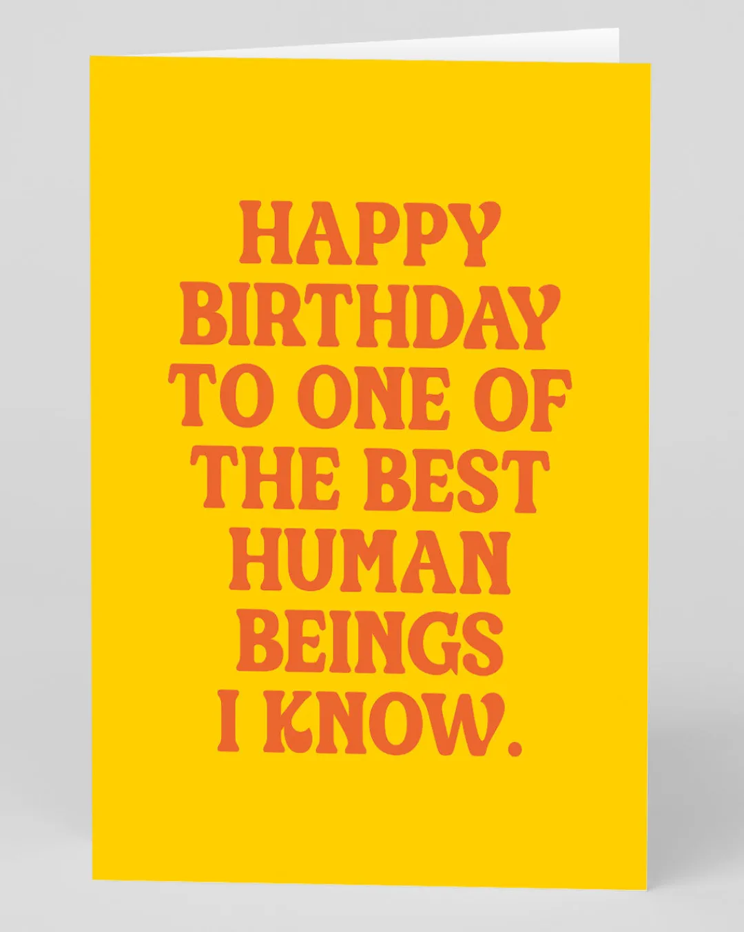 Huckleberry Letterpress Co. Birthday|Birthday Cards*Best Human Being I Know Birthday Card | Ohh Deer