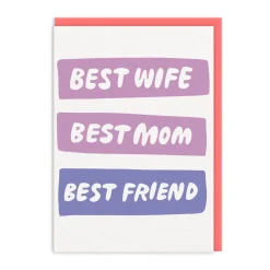 And Here We Are Anniversary|Mother's Day Cards*Best Wife, Mum, Friend Greeting Card