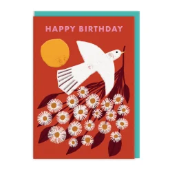 Anisa Makhoul Birthday Cards*Bird and Flowers Birthday Card 🕊️🌸 | Ohh Deer