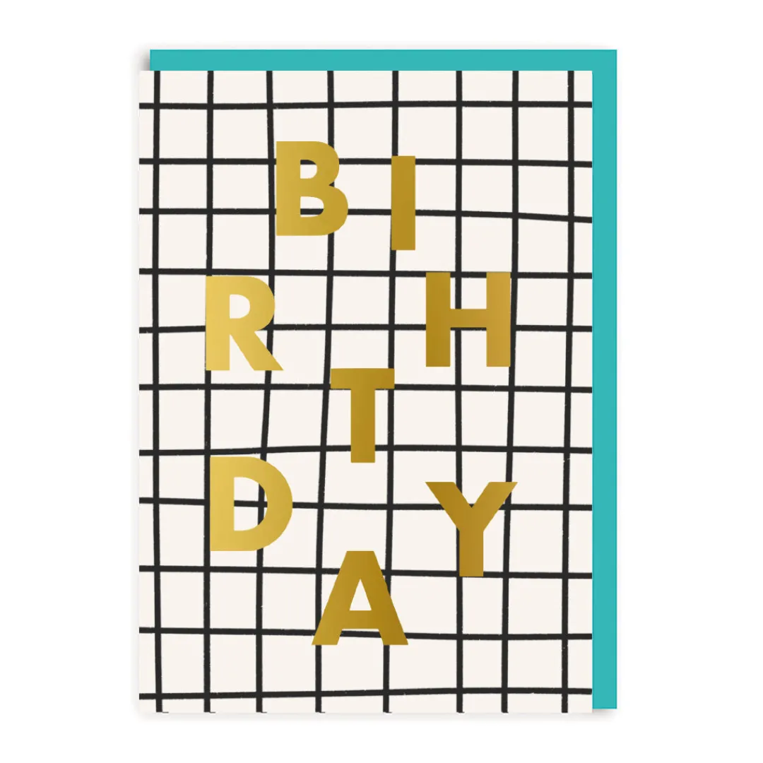 Ohh Deer Birthday Cards*Birthday Check Grid Card | Happy Birthday Card |