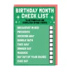 AbiGoLucky Birthday Cards*Birthday Month Checklist Birthday Card ✅ | Ohh Deer