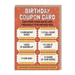 AbiGoLucky Birthday Cards*Birthday Week Coupon Card 🎟️ | Ohh Deer