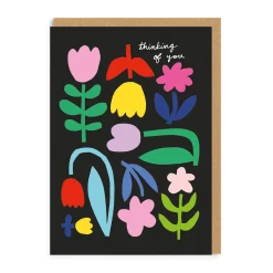 Badger u0026 Burke Thinking Of You*Bold Floral Thinking of You Card | Ohh Deer