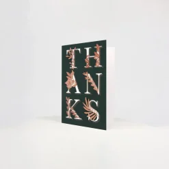 UWP Luxe Pop Up & 3d Cards*Botanical Thanks 3D Pop Up Greeting Card | Ohh Deer