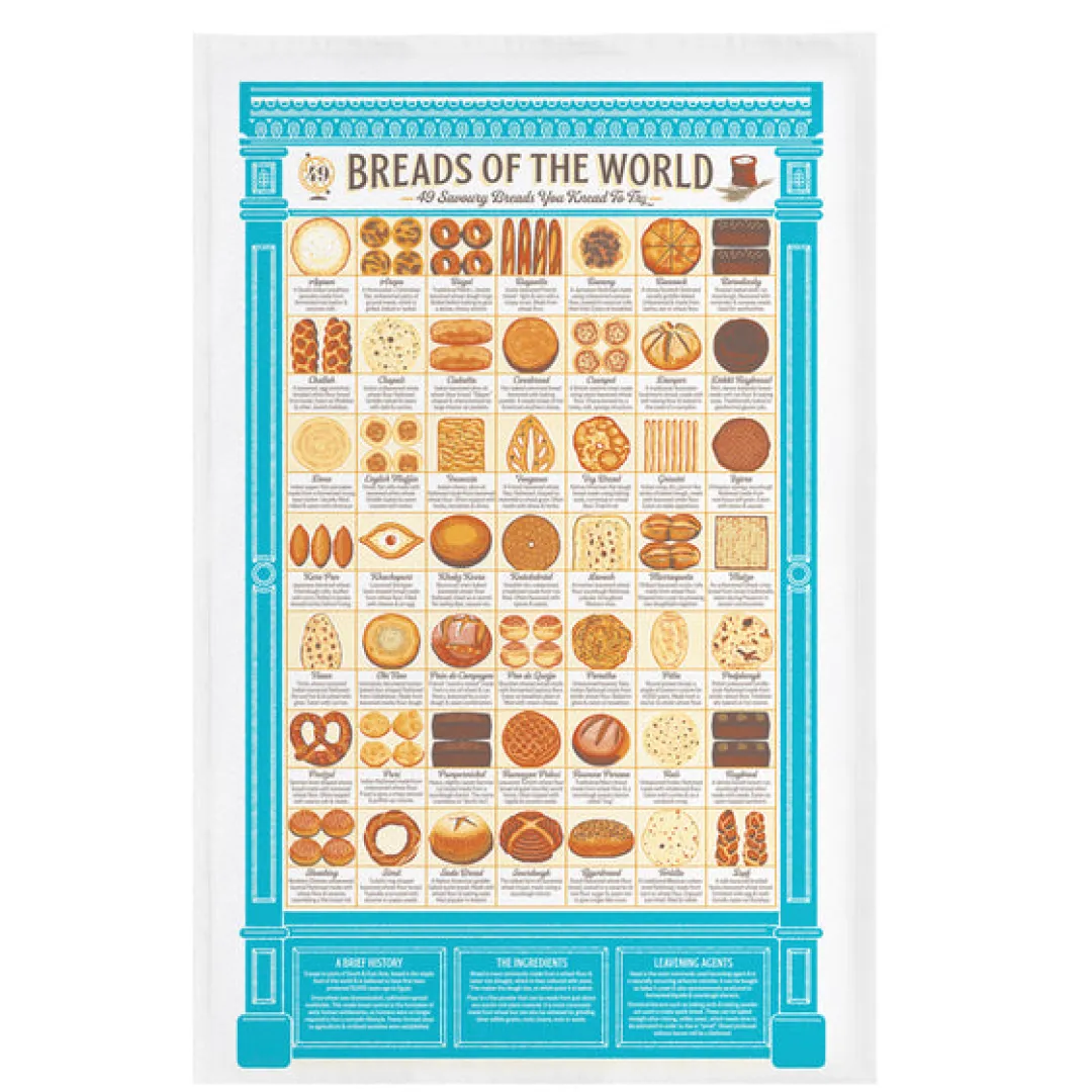 Stuart Gardiner Design Under £20*Breads of the World Tea Towel