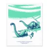 Natural History Museum Prints*Brontosaurus Riso Print (12x10)