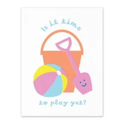 Mélanie Johnsson Prints*Bucket and Spade Riso Print (8x6)