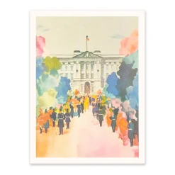 Ohh Deer Prints*Buckingham Palace Riso Print (8x6)
