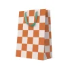 Ohh Deer Gift Bags*Burnt Sienna Checkerboard Large Gift Bag