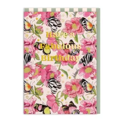 Cath Kidston Birthday Cards*Butterflies And Peonies Fabulous Birthday Card