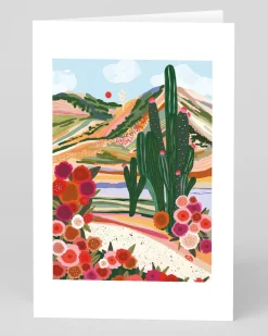 Marina Ester Castaldo Birthday|Thank You*Cactus Landscape Greeting Card | Ohh Deer