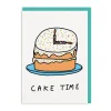 Constant Bagel Therapy Birthday Cards*Cake Time Greeting Card