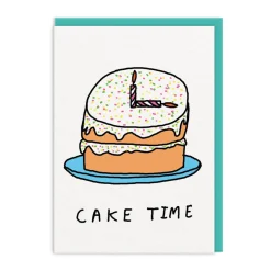 Constant Bagel Therapy Birthday Cards*Cake Time Greeting Card