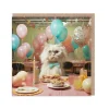 Say Cheese Birthday Cards*Cat At Table Birthday Card - | Ohh Deer