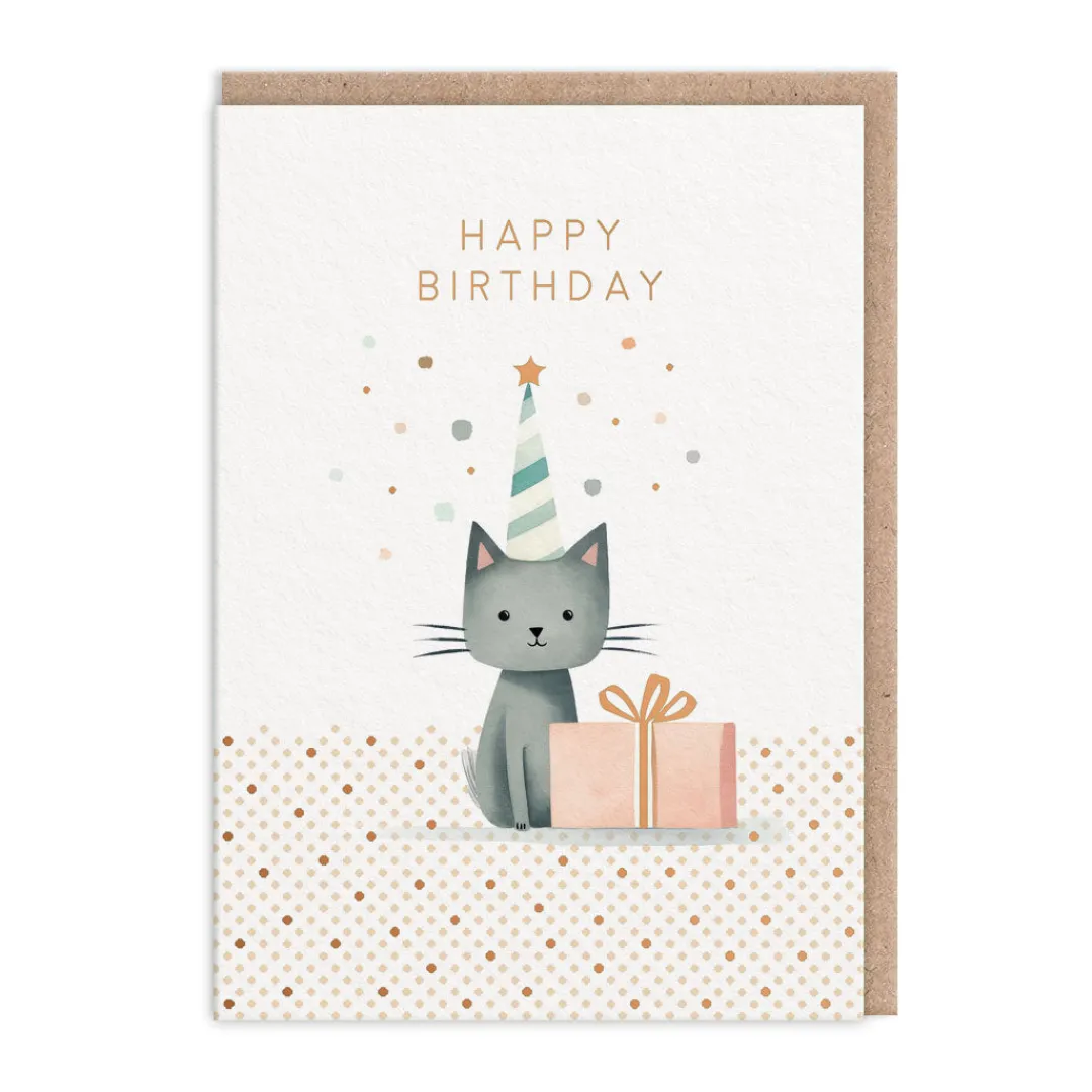 Ohh Deer Birthday Cards*Cat Happy Birthday Card