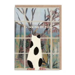 Emily Doliner Thinking Of You*Cat Window Thinking Of You Card | Ohh Deer