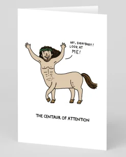 Gemma Correll Birthday|Birthday Cards*Centaur of Attention Greeting Card | Ohh Deer