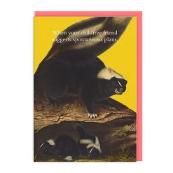 Natural History Museum Birthday Cards*Childfree Friend Greeting Card