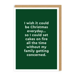 Technically Ron Christmas Cards*Chrismas Cake's on Fire Christmas Card | Ohh Deer