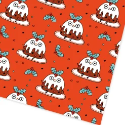Gemma Correll Gift Wrap*Christmas Pudding Gift Wrap