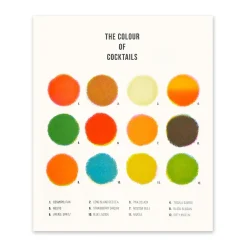 Ohh Deer Prints*Colours of Cocktails Riso Print (12x10)