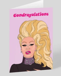 Party Mountain Paper Co. Congratulations*Con-dragulations Ru Paul Greeting Card | Ohh Deer