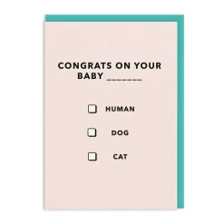 Party Mountain Paper Co. Congratulations|New Arrival*Congrats On Your Baby INSERT HERE Greeting Card | Ohh Deer
