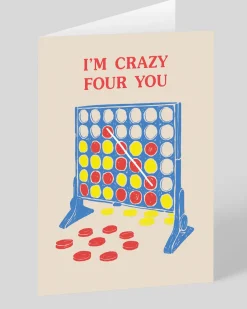 Paper Plane Valentine's Day|Anniversary*Crazy Four You Greeting Card | Ohh Deer